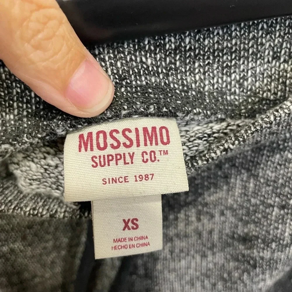 Mossimo Women’s XS Pajama Shorts Bottoms PJs Cozy Black Grey GUC Cotton Blend